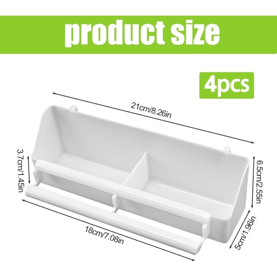 Nizirioo Pack of 4 Bird Feeding Bowls: Bird Feeder Column Feeding Container with Stand Bird Cage Accessories Bird Feeder for Hanging Bird Feeder Water Bowl for Parrots Wild Birds Nizirioo Pack of 4 Bird Feeding Bowls: Bird Feeder Column Feeding Container with Stand Bird Cage Accessories Bird Feeder for Hanging Bird Feeder Water Bowl for Parrots Wild Birds