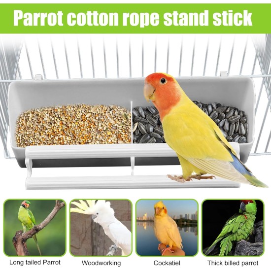 Nizirioo Pack of 4 Bird Feeding Bowls: Bird Feeder Column Feeding Container with Stand Bird Cage Accessories Bird Feeder for Hanging Bird Feeder Water Bowl for Parrots Wild Birds Nizirioo Pack of 4 Bird Feeding Bowls: Bird Feeder Column Feeding Container with Stand Bird Cage Accessories Bird Feeder for Hanging Bird Feeder Water Bowl for Parrots Wild Birds