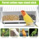 Nizirioo Pack of 4 Bird Feeding Bowls: Bird Feeder Column Feeding Container with Stand Bird Cage Accessories Bird Feeder for Hanging Bird Feeder Water Bowl for Parrots Wild Birds Nizirioo Pack of 4 Bird Feeding Bowls: Bird Feeder Column Feeding Container with Stand Bird Cage Accessories Bird Feeder for Hanging Bird Feeder Water Bowl for Parrots Wild Birds