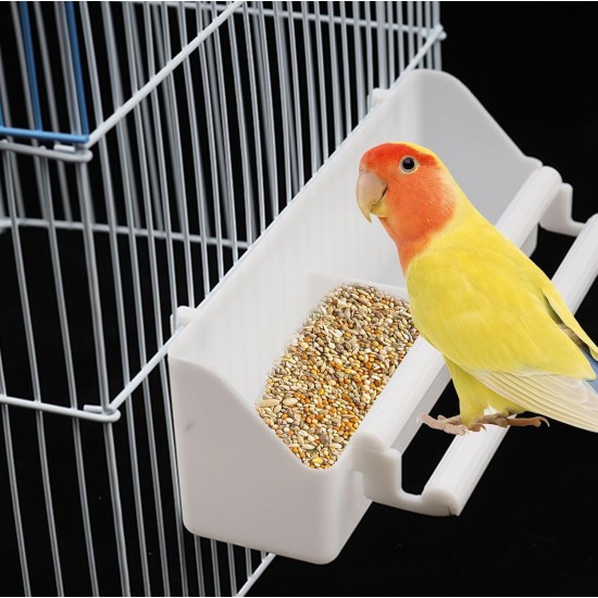 Nizirioo Pack of 4 Bird Feeding Bowls: Bird Feeder Column Feeding Container with Stand Bird Cage Accessories Bird Feeder for Hanging Bird Feeder Water Bowl for Parrots Wild Birds Nizirioo Pack of 4 Bird Feeding Bowls: Bird Feeder Column Feeding Container with Stand Bird Cage Accessories Bird Feeder for Hanging Bird Feeder Water Bowl for Parrots Wild Birds