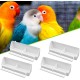 Nizirioo Pack of 4 Bird Feeding Bowls: Bird Feeder Column Feeding Container with Stand Bird Cage Accessories Bird Feeder for Hanging Bird Feeder Water Bowl for Parrots Wild Birds Nizirioo Pack of 4 Bird Feeding Bowls: Bird Feeder Column Feeding Container with Stand Bird Cage Accessories Bird Feeder for Hanging Bird Feeder Water Bowl for Parrots Wild Birds