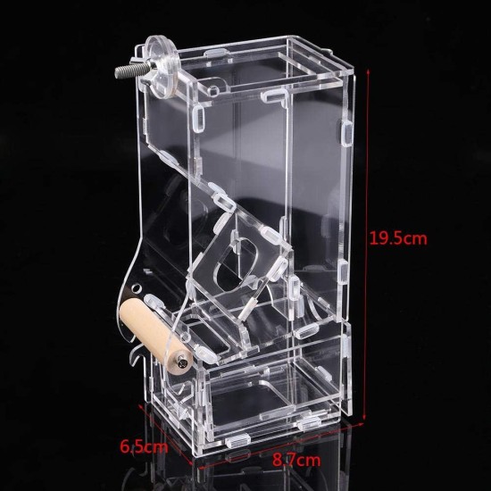 No Mess Bird Feeder Acrylic Pet Birds Seeds Transparent Food Feeder Cage Parakeet Seed Food Container No Mess Bird Feeder Acrylic Pet Birds Seeds Transparent Food Feeder Cage Parakeet Seed Food Container
