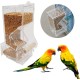 No Mess Bird Feeder Acrylic Pet Birds Seeds Transparent Food Feeder Cage Parakeet Seed Food Container No Mess Bird Feeder Acrylic Pet Birds Seeds Transparent Food Feeder Cage Parakeet Seed Food Container