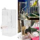 No Mess Bird Feeder Acrylic Pet Birds Seeds Transparent Food Feeder Cage Parakeet Seed Food Container No Mess Bird Feeder Acrylic Pet Birds Seeds Transparent Food Feeder Cage Parakeet Seed Food Container