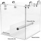 No Mess Bird Feeder for Cage - Automatic Bird Feeder Transparent Food Container Acrylic No Spill Cage Seed Catcher with Stainless Steel Hook for Parrots Parakeets No Mess Bird Feeder for Cage - Automatic Bird Feeder Transparent Food Container Acrylic No Spill Cage Seed Catcher with Stainless Steel Hook for Parrots Parakeets