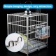 No Mess Bird Feeder for Cage - Automatic Bird Feeder Transparent Food Container Acrylic No Spill Cage Seed Catcher with Stainless Steel Hook for Parrots Parakeets No Mess Bird Feeder for Cage - Automatic Bird Feeder Transparent Food Container Acrylic No Spill Cage Seed Catcher with Stainless Steel Hook for Parrots Parakeets
