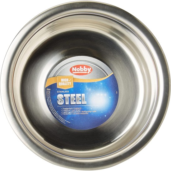 Nobby Stainless Steel Bowl with Screw-Holder, 1.80 Litre, 20 cm Nobby Stainless Steel Bowl with Screw-Holder, 1.80 Litre, 20 cm