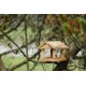 PATKAR, Pinewood Bird Table, Flamed, H22/24 x 26 x 26 cm PATKAR, Pinewood Bird Table, Flamed, H22/24 x 26 x 26 cm