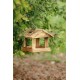 PATKAR, Pinewood Bird Table, Flamed, H22/24 x 26 x 26 cm PATKAR, Pinewood Bird Table, Flamed, H22/24 x 26 x 26 cm