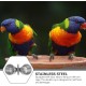 POPETPOP 3pcs Hanging Bird Feeder Bird Feeder Hanging Parrot Feeder Cup Stainless Steel Bird Cup Parakeet Hanging Pet Feeder Bowl Bird Feeder Cup to Feed Food Feeding Tray Cage POPETPOP 3pcs Hanging Bird Feeder Bird Feeder Hanging Parrot Feeder Cup Stainless Steel Bird Cup Parakeet Hanging Pet Feeder Bowl Bird Feeder Cup to Feed Food Feeding Tray Cage