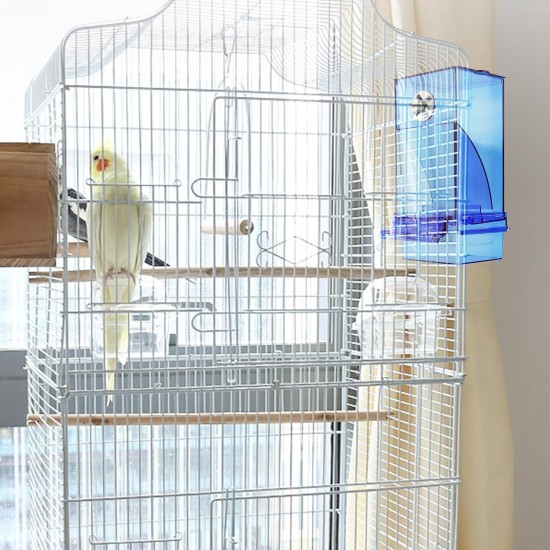 Pack of 2 Automatic Bird Feeders, Transparent, Automatic Bird Feeder for Cages, Acrylic Automatic Feeder Parrots, Transparent Acrylic Bird Feeder for Birds Budgies (Blue) Pack of 2 Automatic Bird Feeders, Transparent, Automatic Bird Feeder for Cages, Acrylic Automatic Feeder Parrots, Transparent Acrylic Bird Feeder for Birds Budgies (Blue)
