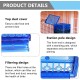 Pack of 2 Automatic Bird Feeders, Transparent, Automatic Bird Feeder for Cages, Acrylic Automatic Feeder Parrots, Transparent Acrylic Bird Feeder for Birds Budgies (Blue) Pack of 2 Automatic Bird Feeders, Transparent, Automatic Bird Feeder for Cages, Acrylic Automatic Feeder Parrots, Transparent Acrylic Bird Feeder for Birds Budgies (Blue)