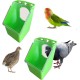 Plastic Pigeon Feeder 2 Pieces Bird Feeder Hanging Box for Poultry Pigeons Quail Feeding Parrot Budgie Parakeet Cage (One Hole) Plastic Pigeon Feeder 2 Pieces Bird Feeder Hanging Box for Poultry Pigeons Quail Feeding Parrot Budgie Parakeet Cage (One Hole)