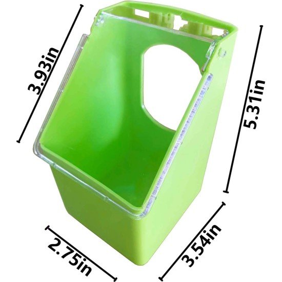 Plastic Pigeon Feeder 2 Pieces Bird Feeder Hanging Box for Poultry Pigeons Quail Feeding Parrot Budgie Parakeet Cage (One Hole) Plastic Pigeon Feeder 2 Pieces Bird Feeder Hanging Box for Poultry Pigeons Quail Feeding Parrot Budgie Parakeet Cage (One Hole)