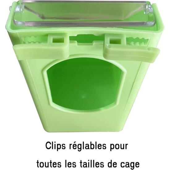 Plastic Pigeon Feeder 2 Pieces Bird Feeder Hanging Box for Poultry Pigeons Quail Feeding Parrot Budgie Parakeet Cage (One Hole) Plastic Pigeon Feeder 2 Pieces Bird Feeder Hanging Box for Poultry Pigeons Quail Feeding Parrot Budgie Parakeet Cage (One Hole)