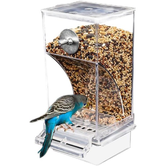 SUPYINI Automatic Bird Feeder Transparent Bird Feeder Parakeet Cage Automatic Bird Feeder Cage Accessories Budgies Canaries SUPYINI Automatic Bird Feeder Transparent Bird Feeder Parakeet Cage Automatic Bird Feeder Cage Accessories Budgies Canaries
