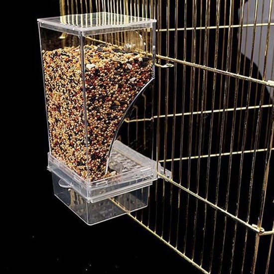 SUPYINI Automatic Bird Feeder Transparent Bird Feeder Parakeet Cage Automatic Bird Feeder Cage Accessories Budgies Canaries SUPYINI Automatic Bird Feeder Transparent Bird Feeder Parakeet Cage Automatic Bird Feeder Cage Accessories Budgies Canaries