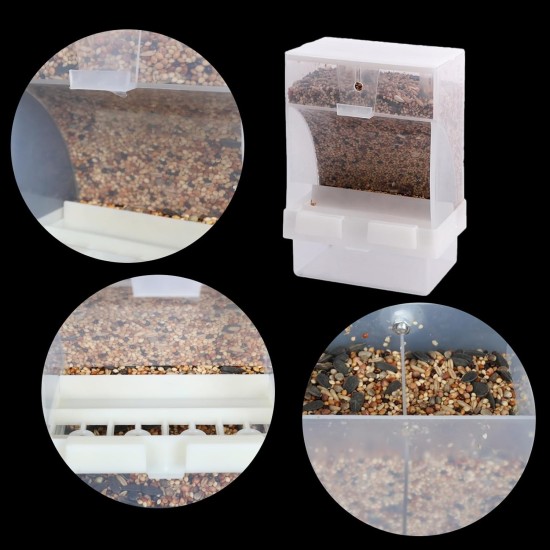 Sipiris Automatic Feeder for Birds, 2 Pieces, Bird Feeder, Automatic Feeder, Bird Cage for Budgies, Canaries, Food Container (425 g + 270 g) Sipiris Automatic Feeder for Birds, 2 Pieces, Bird Feeder, Automatic Feeder, Bird Cage for Budgies, Canaries, Food Container (425 g + 270 g)