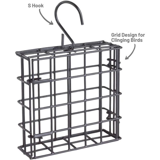 Stokes Select Four Cake Suet Buffet Bird Feeder with Metal Roof, Four Suet Capacity Stokes Select Four Cake Suet Buffet Bird Feeder with Metal Roof, Four Suet Capacity