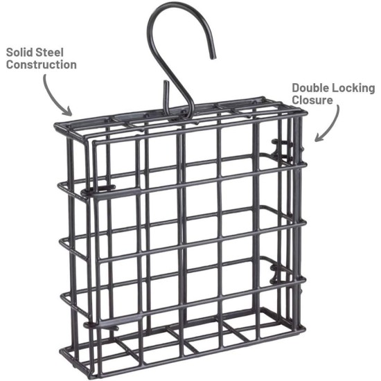 Stokes Select Four Cake Suet Buffet Bird Feeder with Metal Roof, Four Suet Capacity Stokes Select Four Cake Suet Buffet Bird Feeder with Metal Roof, Four Suet Capacity
