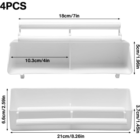 Sxutop Pack of 4 Plastic Feeding Bowls Birds Bird Bowl for Hanging Feeding Bowl Bird Cage Long Bird Feeder with Compartment and Hook for Parakeets Parrots Budgies Turtle Doves (White) Sxutop Pack of 4 Plastic Feeding Bowls Birds Bird Bowl for Hanging Feeding Bowl Bird Cage Long Bird Feeder with Compartment and Hook for Parakeets Parrots Budgies Turtle Doves (White)