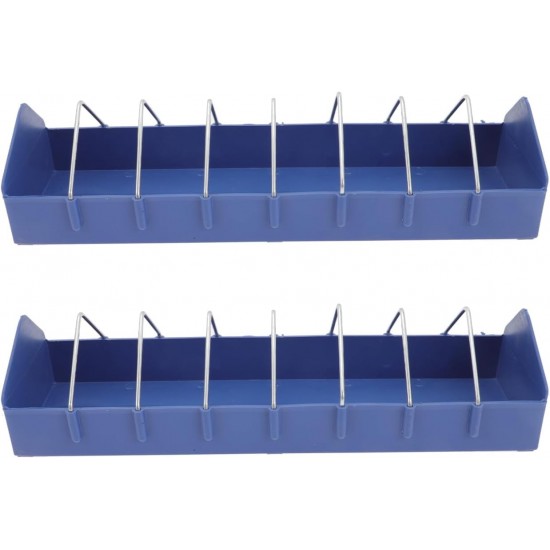 TOGEVAL 2 x Pigeon Feeding Trough Anti-Splash Feeding Box for Bird Cage PP Material Easy to Clean for Small Birds such as Pigeons Cockatiels and Budgies TOGEVAL 2 x Pigeon Feeding Trough Anti-Splash Feeding Box for Bird Cage PP Material Easy to Clean for Small Birds such as Pigeons Cockatiels and Budgies