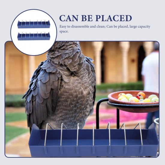 TOGEVAL 2 x Pigeon Feeding Trough Anti-Splash Feeding Box for Bird Cage PP Material Easy to Clean for Small Birds such as Pigeons Cockatiels and Budgies TOGEVAL 2 x Pigeon Feeding Trough Anti-Splash Feeding Box for Bird Cage PP Material Easy to Clean for Small Birds such as Pigeons Cockatiels and Budgies
