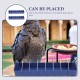 TOGEVAL 2 x Pigeon Feeding Trough Anti-Splash Feeding Box for Bird Cage PP Material Easy to Clean for Small Birds such as Pigeons Cockatiels and Budgies TOGEVAL 2 x Pigeon Feeding Trough Anti-Splash Feeding Box for Bird Cage PP Material Easy to Clean for Small Birds such as Pigeons Cockatiels and Budgies