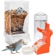 Transparent Automatic Bird Feeder: Bird Feeder, Automatic Water Dispenser, Cage Accessories, for Parrots, Budgies, Canaries, Cockatiels, Finches Transparent Automatic Bird Feeder: Bird Feeder, Automatic Water Dispenser, Cage Accessories, for Parrots, Budgies, Canaries, Cockatiels, Finches