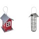Trixie Bird Feeder Red/Silver 19 × 20 × 19 cm 1 L Trixie Bird Feeder Red/Silver 19 × 20 × 19 cm 1 L