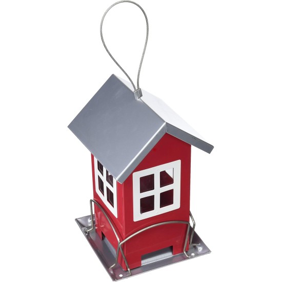 Trixie Bird Feeder Red/Silver 19 × 20 × 19 cm 1 L Trixie Bird Feeder Red/Silver 19 × 20 × 19 cm 1 L