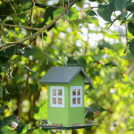 Trixie Bird Feeder Red/Silver 19 × 20 × 19 cm 1 L Trixie Bird Feeder Red/Silver 19 × 20 × 19 cm 1 L