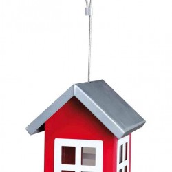 Trixie Bird Feeder Red/Silver 19 × 20 × 19 cm 1 L Trixie Bird Feeder Red/Silver 19 × 20 × 19 cm 1 L