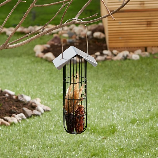 Trixie Metal Food Dispenser, Green Trixie Metal Food Dispenser, Green