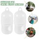 iplusmile Pigeon Water Dispenser - Pack of 2 Plastic Pigeon Drinkers for Pigeon Birds Automatic Feeder for Birds (White)