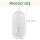 iplusmile Pigeon Water Dispenser - Pack of 2 Plastic Pigeon Drinkers for Pigeon Birds Automatic Feeder for Birds (White)