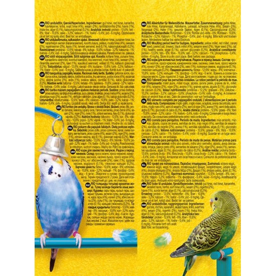 RIO Biscuits with Wild Berries | 150 g | Supplementary Feed for Ornamental Birds | Treats for Lots of Variety | With Eggs and Cereals | Suitable for Molting and Breeding Birds RIO Biscuits with Wild Berries | 150 g | Supplementary Feed for Ornamental Birds | Treats for Lots of Variety | With Eggs and Cereals | Suitable for Molting and Breeding Birds