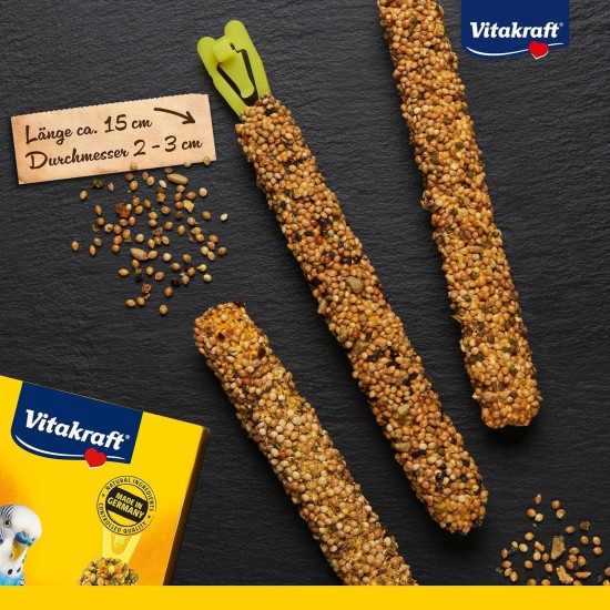 Vitakraft - 21237 - Cracker Trio-Mix (Sesame Banana / Herbal Bell Pepper / Kiwi Lemon) Parakeets Vitakraft - 21237 - Cracker Trio-Mix (Sesame Banana / Herbal Bell Pepper / Kiwi Lemon) Parakeets