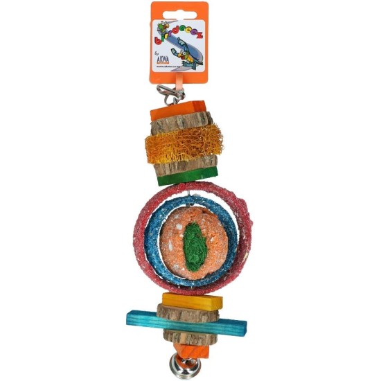 Birrdeeez Parrot Toy Bird Wood/Seed Big Birrdeeez Parrot Toy Bird Wood/Seed Big