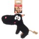 Flamingo Saffia Bird Toy with Rope - Black, with Squeaker for Extra Fun - Perfect for Dogs Flamingo Saffia Bird Toy with Rope - Black, with Squeaker for Extra Fun - Perfect for Dogs