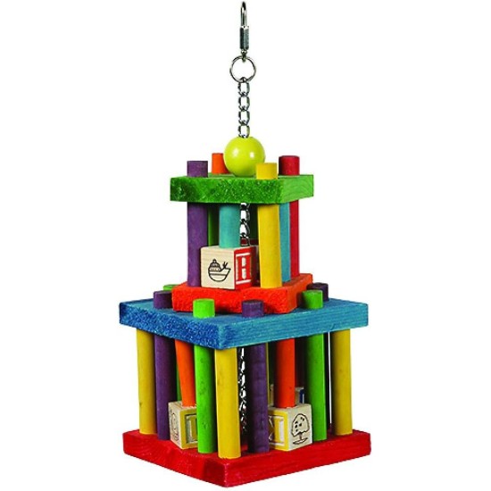 Happy Pet Building Blocks Labyrinth Bird Toy - Happy Pet Building Blocks Labyrinth Bird Toy -