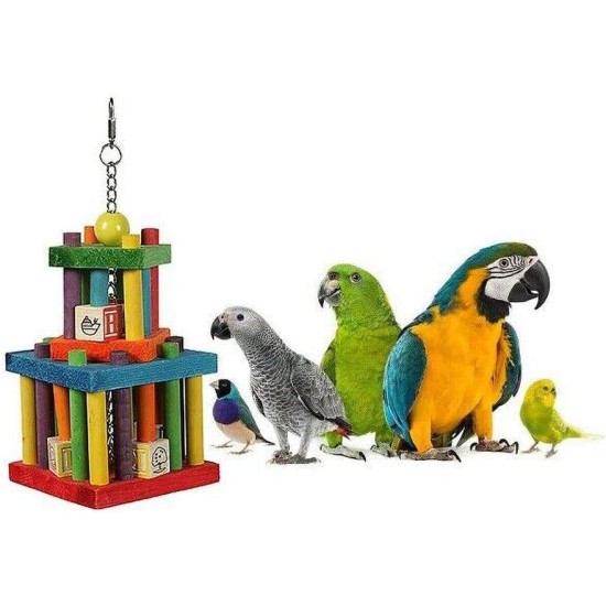 Happy Pet Building Blocks Labyrinth Bird Toy - Happy Pet Building Blocks Labyrinth Bird Toy -