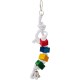 ICA BR100 Wooden Bird Toy with Large Beads and Bell ICA BR100 Wooden Bird Toy with Large Beads and Bell