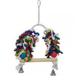 ICA BR115 Wooden Bird Toy with Swing and Bell ICA BR115 Wooden Bird Toy with Swing and Bell