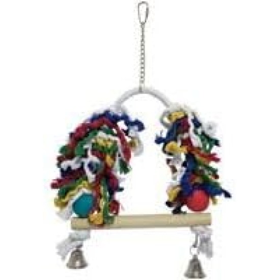 ICA BR115 Wooden Bird Toy with Swing and Bell ICA BR115 Wooden Bird Toy with Swing and Bell