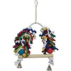 ICA BR115 Wooden Bird Toy with Swing and Bell ICA BR115 Wooden Bird Toy with Swing and Bell