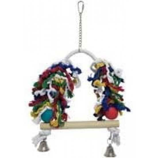 ICA BR115 Wooden Bird Toy with Swing and Bell ICA BR115 Wooden Bird Toy with Swing and Bell
