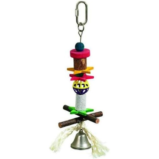 Karlie Flamingo 88562 Lava Wood Bell Large, 32 cm Bird'S World Karlie Flamingo 88562 Lava Wood Bell Large, 32 cm Bird'S World