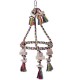 Nobby Pyramid Cotton Cage Toy with Wooden Blocks Diameter 30 cm 59 cm Multi-Coloured