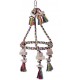 Nobby Pyramid Cotton Cage Toy with Wooden Blocks Diameter 30 cm 59 cm Multi-Coloured Nobby Pyramid Cotton Cage Toy with Wooden Blocks Diameter 30 cm 59 cm Multi-Coloured